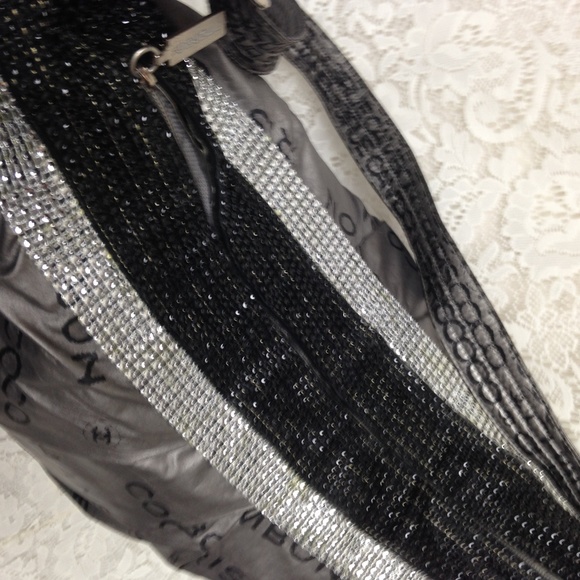 Chanel Silver-Black Weekend-Beach Crossbody - Picture 11 of 13